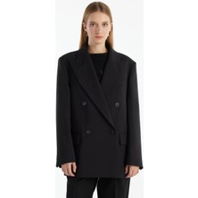 Ted Baker Oversized Siyah Kadın Ceket TBWRJC1018-1