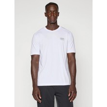 Ea7 Bisiklet Yaka Beyaz Erkek T-Shirt Tennıs Club Tee