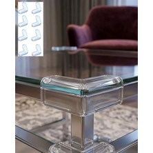 Zero Land Hnrlishp Şeffaf Masa Kenarı Koruyucu 8 Adet Mobilya Köşe Koruma Seti