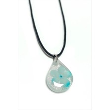 Zero Land Storozal Kartopu Çiçeği Damla Epoksi Kolye - Mi