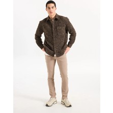 Boss Normal Bel Normal Paça Kahve Erkek Chino Pantolon Chino_slim_1