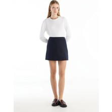 Ted Baker Lacivert Kadın Düz Etek TBWRSK1001-1