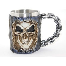 Livenda Paslanmaz Çelik Kurukafa Kupa Bardak