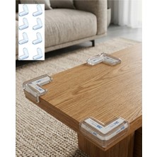 Zero Land Xmpdby Şeffaf Köşe Koruyucu 8 Adet Set Çocuk Güvenlik Masa Köşe Atı