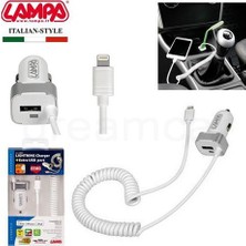 Lampa Apple İçin Hızlı Araç Şarjı+Extra USB Port 2400mA-5V 38927