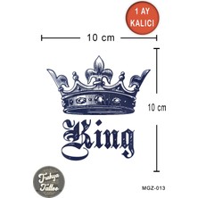 Trakya Tattoo 1 Ay Kalıcı Dövme King Kral Tacı Geçici Dövme