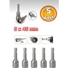 Cmc Tools CMC6533 Tıtex Manyetik Somun Adaptörü 8 x 45 mm (5 Adet)