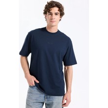 Boss Bisiklet Yaka Lacivert Erkek T-Shirt Te_aviator