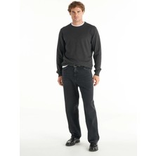 Ted Baker Normal Bel Geniş Paça Rahat Füme Erkek Pantolon TBMRDN1017