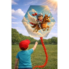 Hak-İş Oyuncak Atlı Prens Desenli Uçurtma