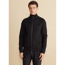 Brooks Brothers Siyah Erkek Dik Yaka Standart Hırka BBFW25MKS003