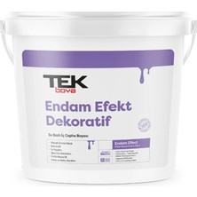 Tek Endam Dekoratif Sedef Efektli Boya 2,5 lt Gümüş
