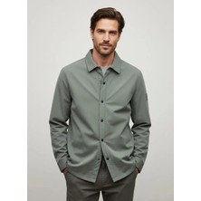 Boss Haki Erkek Düz Oversize Gömlek Ceket LOCKY_2_M_50553721