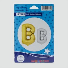 Starseven Gümüş Renkli 40*100 Harfli Folyo Balon