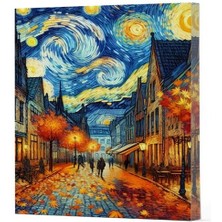 Epilons Van Gogh 3 - Sokak Çizgili Yan Boyamalı Defter