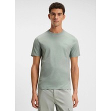 Boss Bisiklet Yaka Haki Erkek T-Shirt TEGOOD_50508243