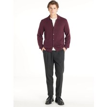 Ted Baker Antrasit Erkek Tapered Fit Çizgili Pantolon TBMRTR1003