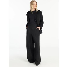 Ted Baker Yüksek Bel Standart Siyah Kadın Pantolon TBWRTR1019X