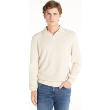 Ted Baker Ekru Erkek Standart Polo T-Shirt TBMRKW1032