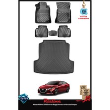 Rizline Nissan Altima 2018 Sonrası Bagaj Havuzu ve Havuzlu Paspas