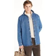 Ted Baker Mavi Erkek Rahat Gömlek TBMRDN1013