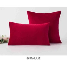 Ayzen Home 2li Kadıfe Kırlent Kılıfı Düz Renk