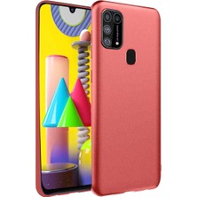 AyrStore Samsung Galaxy M31 Kılıf Nano Içi Kadife Silikon - Kiremit