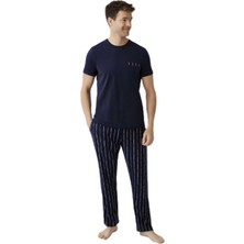 Bamido Gömlek Pijama Şort Takım Kadın AR3578-S