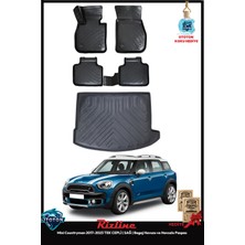 Rizline Mini Countryman 2017-2023 Tek Cepli ( Sağ ) Bagaj Havuzu ve Havuzlu Paspas