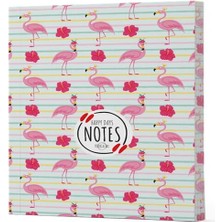 Epilons Flamingo 2 - Yan Boyamalı Çizgili Defter