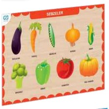 Epilons Ahşap Sebzeler Eğitici Set