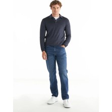 Ted Baker Düz Lacivert Erkek Polo T-Shirt TBMRKW1095