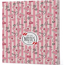 Epilons Kahve 8 - Yan Boyamalı Çizgili Defter