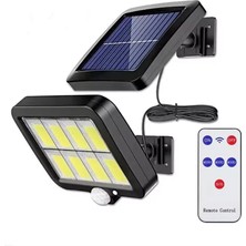 Gaman hs8021c Güneş Enerjili Cob LED Solar Panel Güneş Enerjili 3 Mod Harekete Duyarlı Duvar Lambası 3.5 mt Kablo