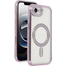 AyrStore Iphone 16E Joke Simli Magneticsafe Kılıf - Pembe