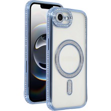 AyrStore Iphone 16E Joke Simli Magneticsafe Kılıf - Mavi