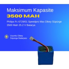 Ümit Maker Philips Fc 6729/01 Speedpro Max Dikey Süpürge 3500 Mah 25.2 V Batarya – Orjinal Uyumlu, Yüksek Performanslı, Uzun Ömürlü Yedek Pil