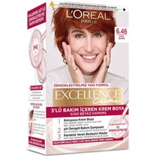 L'Oréal Paris 1 Adet Excellence Creme Saç Boyası 6.46 Kızıl Bakır 192 ml