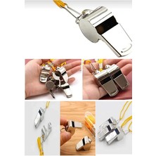 Epilons Metal Düdük - Hakem Düdüğü - Deprem Düdüğü - Kamp Düdüğü 5 Adet