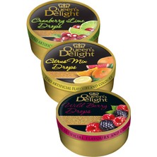 Queen's Delight Queens Delight Meyve Aromalı Şeker 150 gr x 3 Adet (Wild Berry, Cranberry Lime, Citrus Mix)