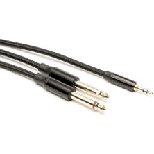 Levels 3metre 2X6.35MM - 3.5mm Stereo Ses Kablosu