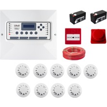 Codesec Sertifikalı 9 Dedektörlü Yangın Alarm Seti