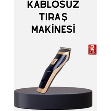 Derin Stok Profesyonel Şarjlı Saç Sakal Kesme Makinesi – Unisex, 12 mm Ayarlanabilir Başlık