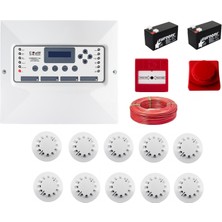 Codesec Sertifikalı 10 Dedektörlü Yangın Alarm Seti