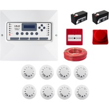 Codesec Sertifikalı 8 Dedektörlü Yangın Alarm Seti