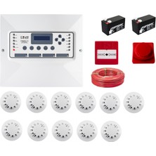 Codesec Sertifikalı 11 Dedektörlü Yangın Alarm Seti