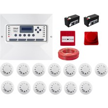 Codesec Sertifikalı 13 Dedektörlü Yangın Alarm Seti