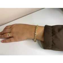 Eredka Kararmaz Paslanmaz Çelik Kalpli cm Bileklik (Ek Uzatmalı)