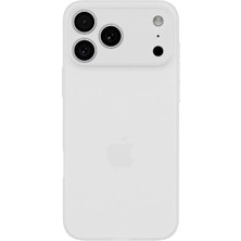 Gpack  iPhone 17 Pro  Kılıf Ekstra Ince Pp Buğulu Hayalet Silikon Beyaz