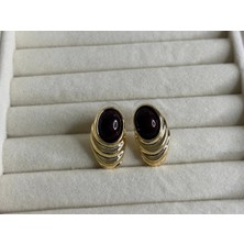 Eredka Vintage Taşlı Maple Küpe